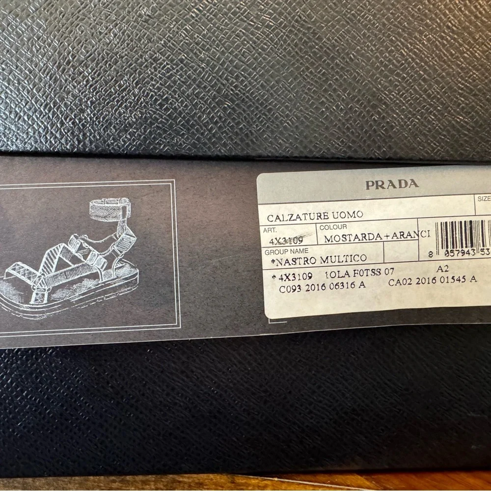 Prada Brown, Green, Orange & Blue Men’s Sport Sandals